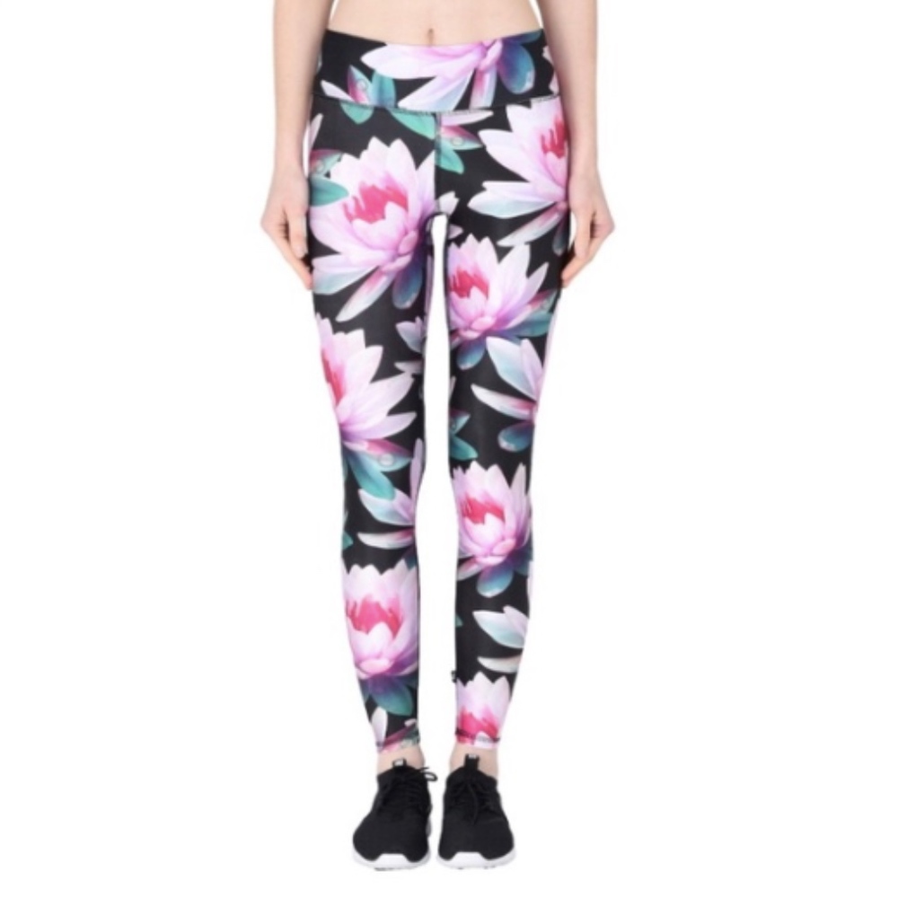 Terez Loving Lotus Wide Band Leggings  M